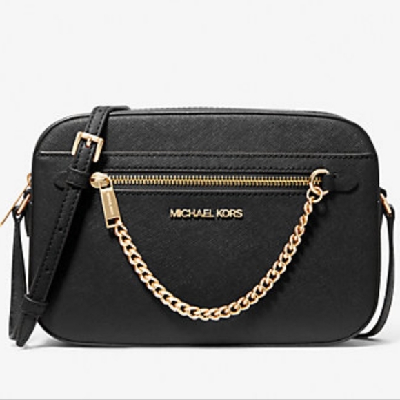 MK Jet Set Stefano Leather Crossbody Bag NWOT Comes With Box - Picture 1 of 7
